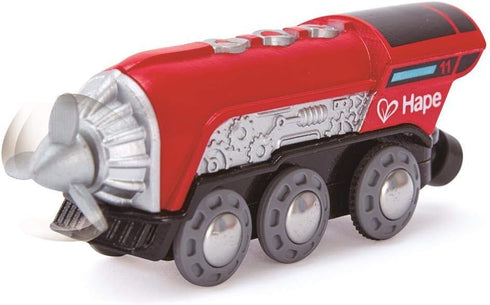 Hape Wooden Railway Propeller Steam Engine - Compatible Toy