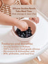 Silicone Baby Bowls with Lids, Toddler Food Storage Bowls Set (Beige)