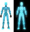 MerryXD Titan 13 Action Figure, Assembly Completed Dummy 13 Action Figure, T13 3D Printed Movable Toy (Blue)