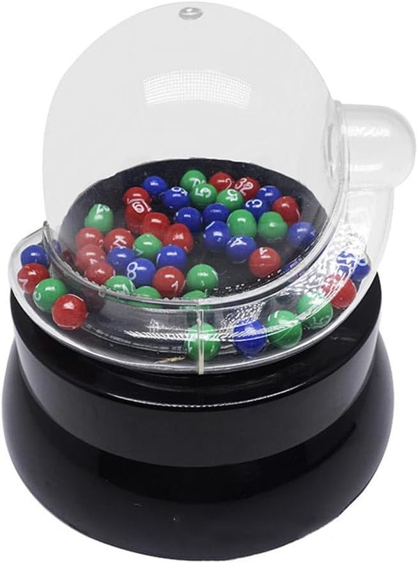 Plastic Mini Bingo Game Machine TOYANDONA: Electric Shake Lucky Ball Machine for Parties