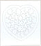 Hygloss Products Compoz-A-Puzzle - Heart Shape - Fun Activity - 36 Puzzle Pieces, 6 Puzzles