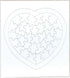 Hygloss Products Compoz-A-Puzzle - Heart Shape - Fun Activity - 36 Puzzle Pieces, 6 Puzzles