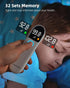 Digital Thermometer for Adults and Kids, Accurate Ear and Forehead Temperature Readings, Touchless with Large LED