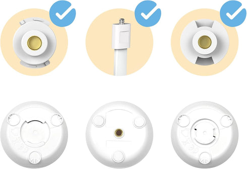 Baby Monitor Mount, Universal Baby Monitor Mount for HB6550/HB65/...(White)