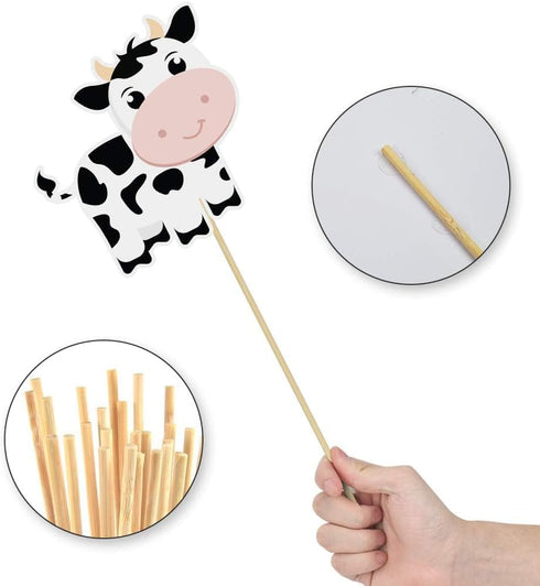 WERNNSAI 27PCS Farm Party Centerpieces - Birthday Party Decorations for Kids Girls, Tractor & Barnyard Cutouts