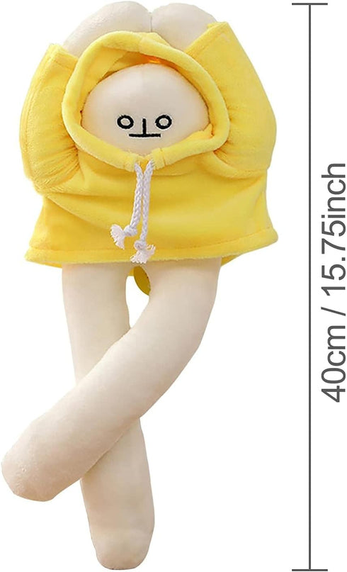 Plush Banana Man Toy, 16inch Weird Banana Man Doll with Magnet, Funny Poseable Stuffed Animal Gift