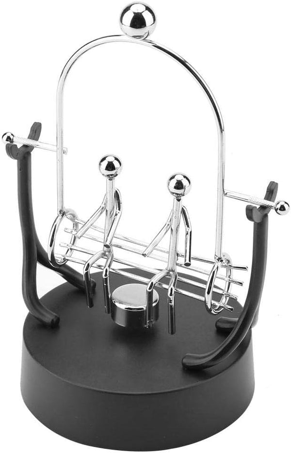 Perpetual Motion Model, Stainless Steel Swings Sculpture Model, Balance Toy Best Office Desktop Decor Gift