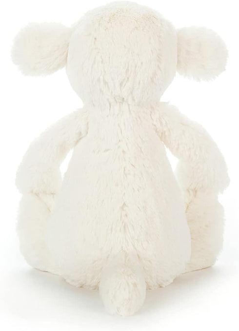 Jellycat Bashful Lamb Stuffed Animal, Medium 12 inches - Classic Lamb and Sheep Plush Toy Gift