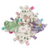 Taggies Soothing Sensory Stuffed Animal Security Blanket, Flora Fawn, 13 x 13-Inches