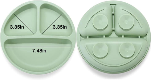 PandaEar Silicone Baby Feeding Set for 6-12 Months, LED Weaning Supplies, First Stage Set