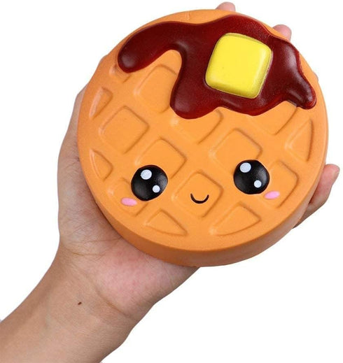 Anboor 4 Pcs Kawaii Scented Squishies: Smore, Waffle, Cake, Pizza, Coffee Cup, Soft Slow Rising Stress Relief Toy