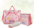 Vaguelly Large Capacity Diaper Bag with Changing Pad and Bottle Holder