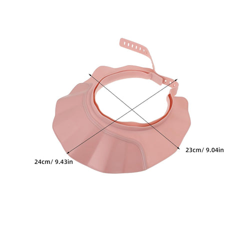 ZUNOXAZ 2PCS Children Bath Visor Hat - Baby Shower Shampoo Cap - Adjustable Soft Hair Washing Guard - Bathing Hat
