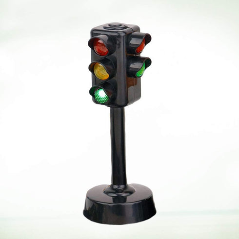 Kisangel 2pcs Traffic Signals Lamp Toy - Traffic Lights with Sound Light for Early Education Kids