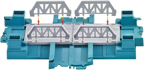 Attachment Tracks for DIY Tracks Playset Accessory, Replacement Tracks Only (Suspension Bridge)