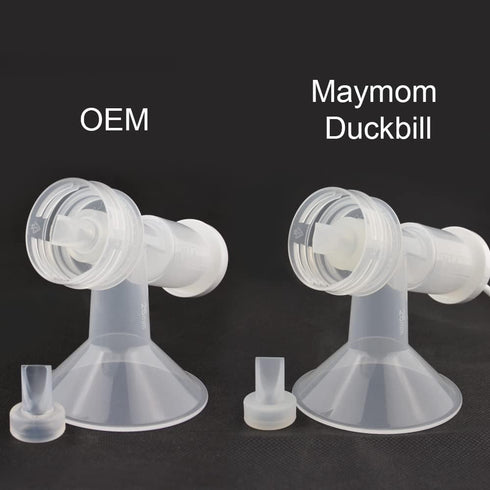 Maymom Duckbills Compatible with Ameda MYA Joy and Purely Yours Pumps - Retail Packaging