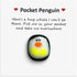 A Little Pocket Penguin Hug, Mini Cute Animal Decoration, Special Encourage Birthday Wedding Party Gift