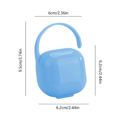 Generic Pacifier Holder Case Nipple Box, Baby Container | Travel Storage Organizer, Compact Infant Soother Keeper