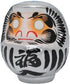 Daruma Doll Handmade in Takasaki, Japan, #1 H4.3-Inch Silver