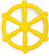 Barcaloo Kids Playground Pirate Ship Wheel - Yellow Steering Wheel for Swing Set, Toddler Playset