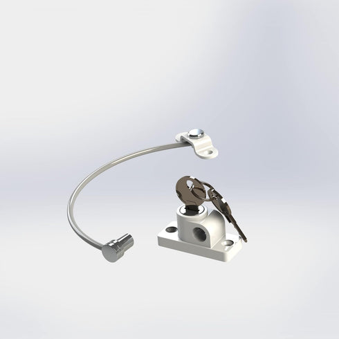 Child Safety Locks for Window Door - Cable Ventilator Kid Lock with Keyed Opening for Baby Protection