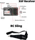 X4 RC Transmitter and Receiver X6F, 4 Channel Radio Remote Controller for RC Cars, Boats, Tanks