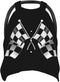 SHANGYINGJI Cool Black and White Checkered Flag Car Seat Cover Baby Carseat Covers