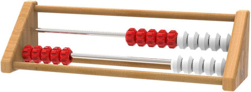 hand2mind 20-Bead Wooden Rekenrek Abacus for Kids Math, Counting Manipulatives, Homeschool Supplies (Set of 1)