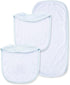Little Me Baby Boy Newborn Bib and Burp set, Light Blue, One Size