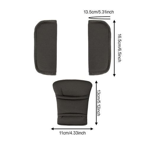 DYNWAVE Baby Stroller Shoulder Cover Seat Belt Protector with Crotch Pad, Universal Soft Seat Belt Cover for Kids, Car