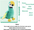 CHELEI2019 9.8" Parrot Stuffed Animal, Soft Bird Plush Toy Gifts for Kids