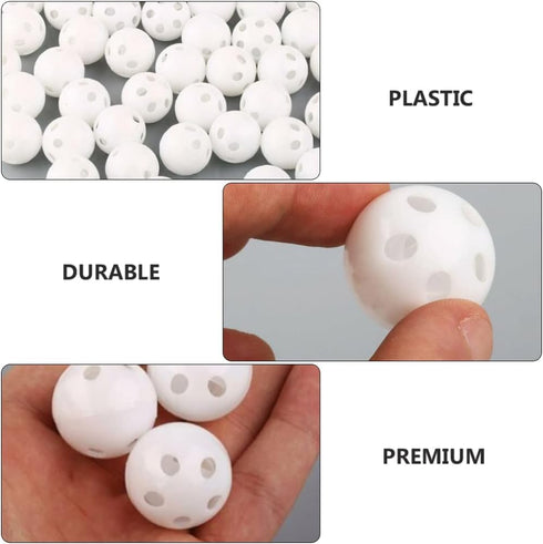 10Pcs White Rattle Balls Inserts for Rattle Box Repair, Noise Maker Insert for Dolls and Plush Rings