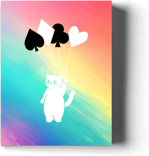 Kawaii Cat Playing Cards, 54 Different Pattern Cards for Party, Casual Games, Gift Collection, 2 Deck 3.5 × 4.5 inches