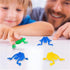10 Pcs Multicolor ABS Jumping Frog, Colorful Bounce Fidget, Creative Stress Reliever Educational Gags and Joke Toys