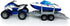 2 1 Playset, 3 4 5 6 7 Large ATV Toy with Trailer Speedboat Tow Truck Flatbed Transport Police Motorcycle Toy Vehicle