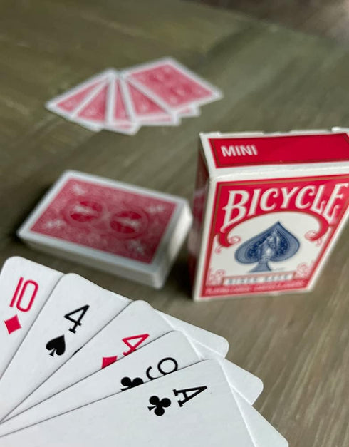 Bicycle Mini Decks Playing Cards, Single Deck, (Color May Vary), Smaller Than Traditional Deck
