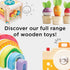 Le Toy Van Educational Wooden Building Blocks - 60 Piece Montessori Style Toy for 12 Months and Up