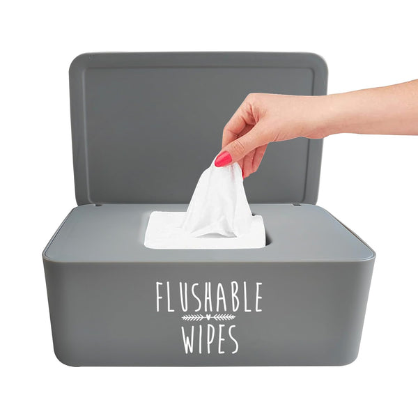 Moorfowl Flushable Baby Wipes Dispenser for Bathroom, 7.28" L * 4.80" W