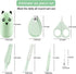 5-in-1 Baby Nail Kit, Baby Manicure Set with Clipper, Scissors, Tweezers, Glowing Ear Scoop, Nail File, Cute Case