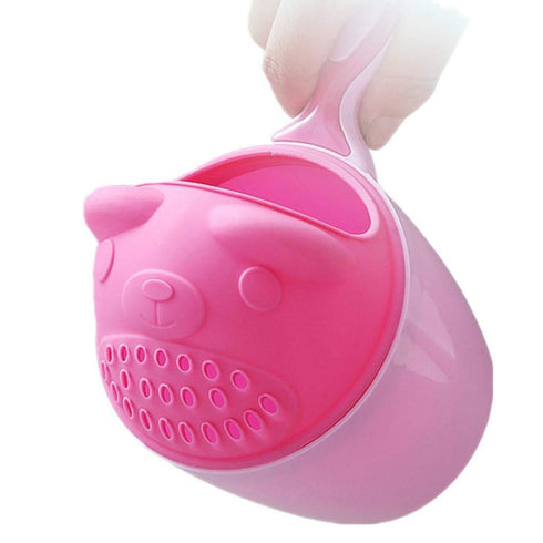 Digood (6 6 Waterfall Rinser Shampoo Cup with Animal Handle for Kids Months - Years), Pink