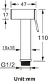 ZLOCYIVHE Washing,Type1(Type2) HandheldSprayer for Toilet Square Cloth Diaper Sprayer BrassSprayer for Toilet