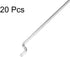 uxcell 1.2mm x 450mm (17.7 Inch) Steel Z Pull/Push Rods Parts for RC Airplane, Boat Replacement (Pack of 20)