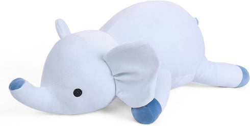 Weighted Stuffed Animals - 4.2Lb Weighted Elephant Plush - 24in Giant Throw Pillow Soft Plushie Doll Toy Gifts