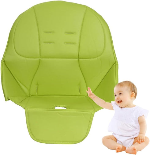 Surakey Baby High Chair Cover - PU Leather High Chair Seat Cushion for Baby Waterproof Dining Chair Padding High Chair