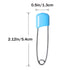 50 Pcs Diaper Pins, Colorful Plastic Head Safety Pins with Safe Locking Closures