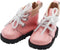 niannyyhouse Plush Doll Boots Leather Shoes 20cm Length 5.5cm Doll Accessories Dress Up (Pink)