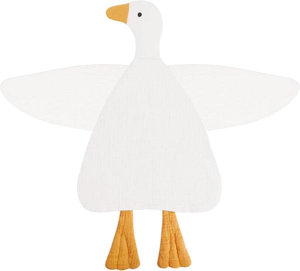 Baby Toys Lovey Blanket, Soft Duck Blankets for Newborn Essentials 0-6 Months, Sensory Security Blanket (White, Duck)