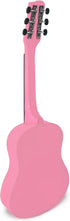 30” Pink Wooden Acoustic Guitar for Girls, Kids Musical Instrument Gift for Ages 3-5 and 5-9