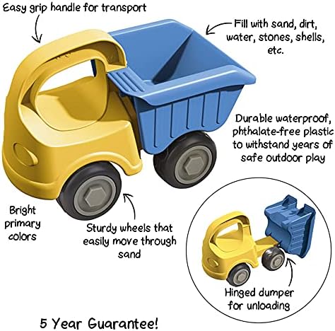 18 HABA Dump Truck Beach Toys for Toddlers, Construction Toys & Beach Essentials for Kids Months+