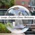 Clear Balloons Large, 10 Pcs Wide Neck Pre-Stretched Big Giant Transparent Bubble Balloons for Stuffing